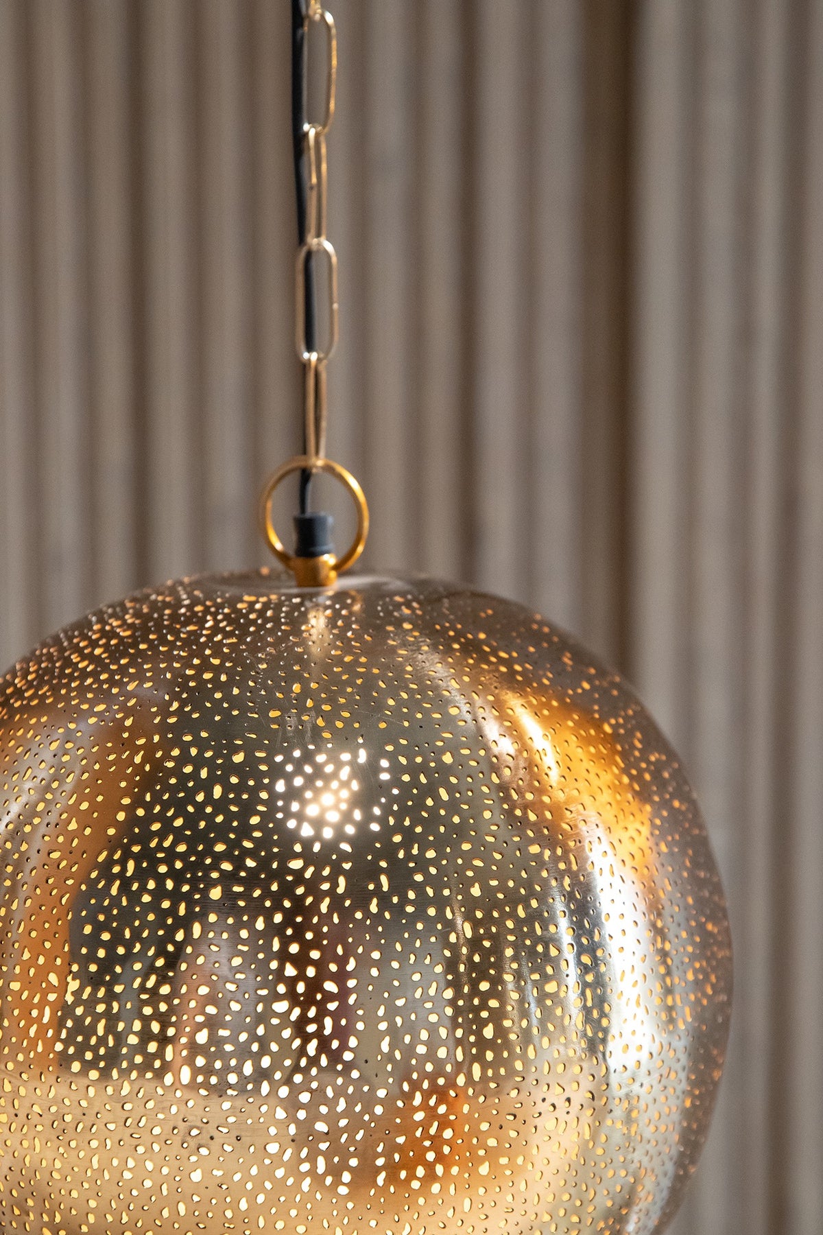 Gold Iron Pendant Light