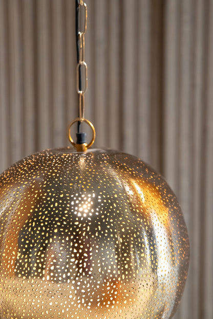 Gold Iron Pendant Light
