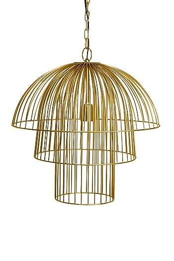 Gold Iron Pendant Light