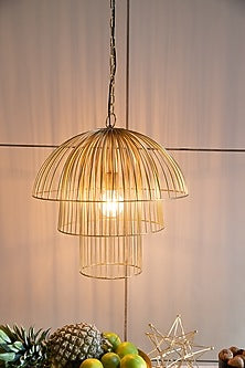 Gold Iron Pendant Light