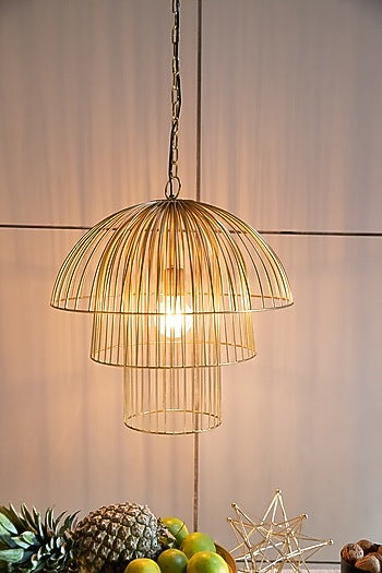 Gold Iron Pendant Light