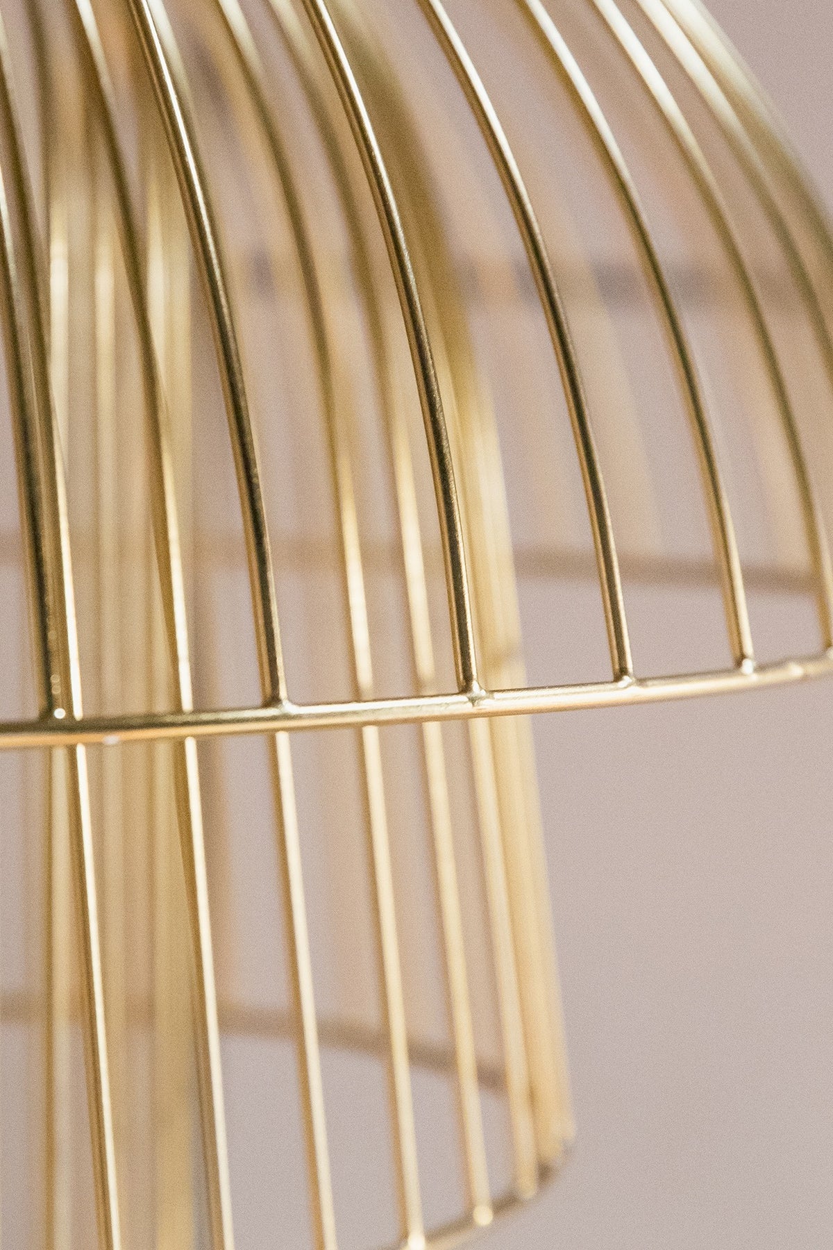 Gold Iron Pendant Light