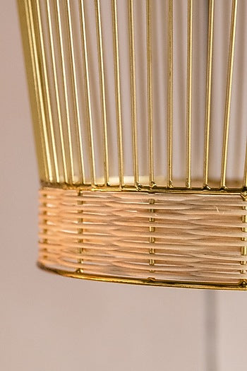 Gold Bell-Shaped Pendant Light