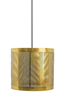 Shiny Gold Strado Cylindrical Pendant Light
