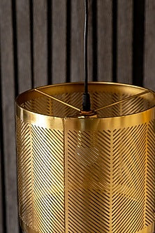 Shiny Gold Strado Cylindrical Pendant Light