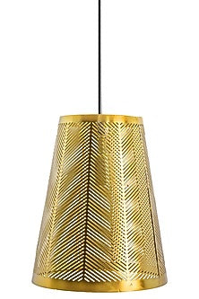 Shiny Gold Strado Conical Pendant Light