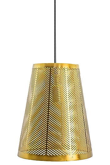 Shiny Gold Strado Conical Pendant Light