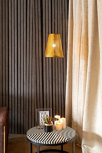 Shiny Gold Strado Conical Pendant Light