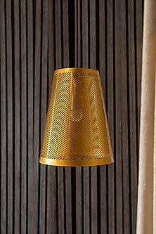 Shiny Gold Strado Conical Pendant Light