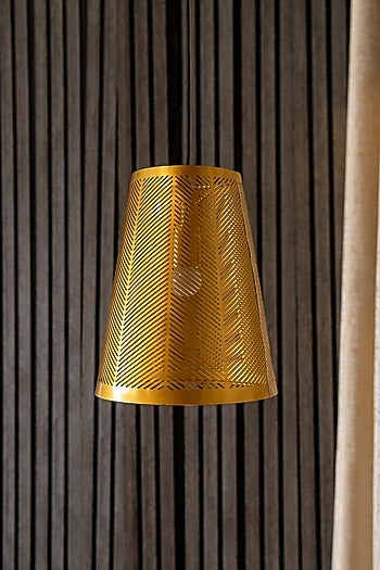 Shiny Gold Strado Conical Pendant Light