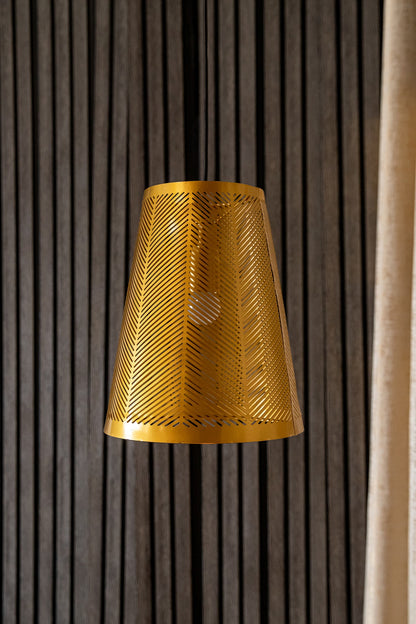 Shiny Gold Strado Conical Pendant Light