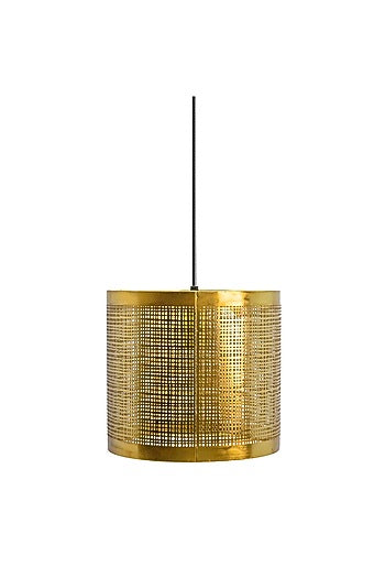 Shiny Gold Prufen Cylindrical Pendant Light