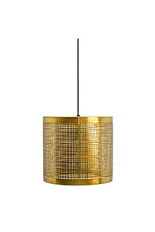 Shiny Gold Prufen Cylindrical Pendant Light