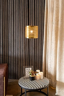Shiny Gold Prufen Cylindrical Pendant Light