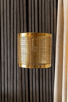 Shiny Gold Prufen Cylindrical Pendant Light