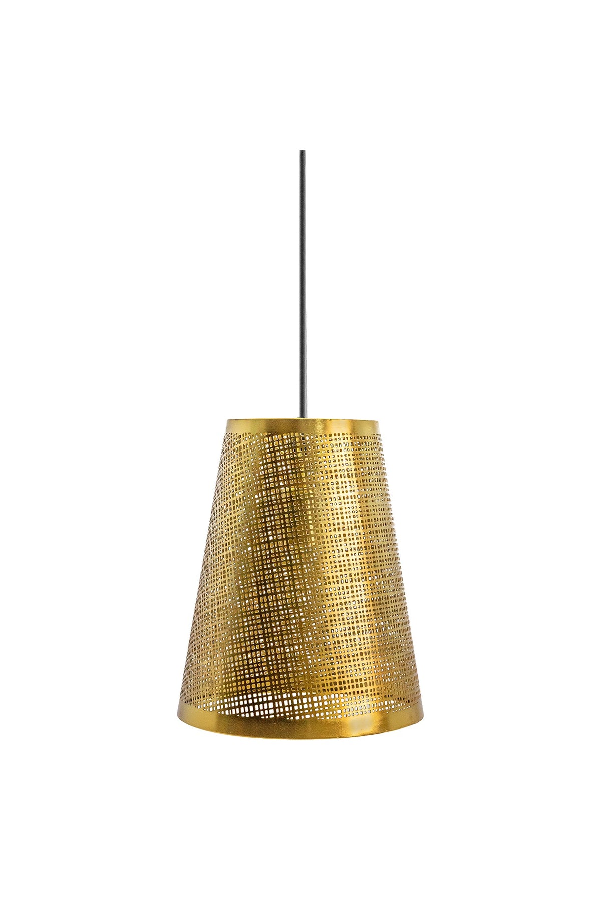Shiny Gold Prufen Conical Pendant Light