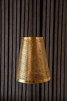 Shiny Gold Prufen Conical Pendant Light