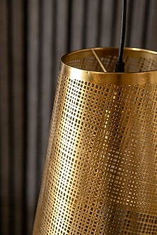 Shiny Gold Prufen Conical Pendant Light