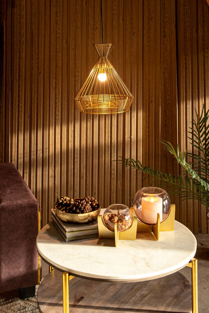 Shiny Gold Viela Pendant Light
