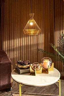 Shiny Gold Viela Pendant Light