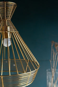 Shiny Gold Viela Pendant Light