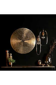 Gold Metal Ring Frame Hanging Light