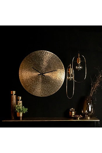Gold Metal Ring Frame Hanging Light