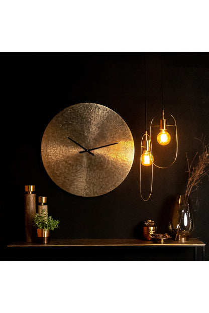 Gold Metal Ring Frame Hanging Light