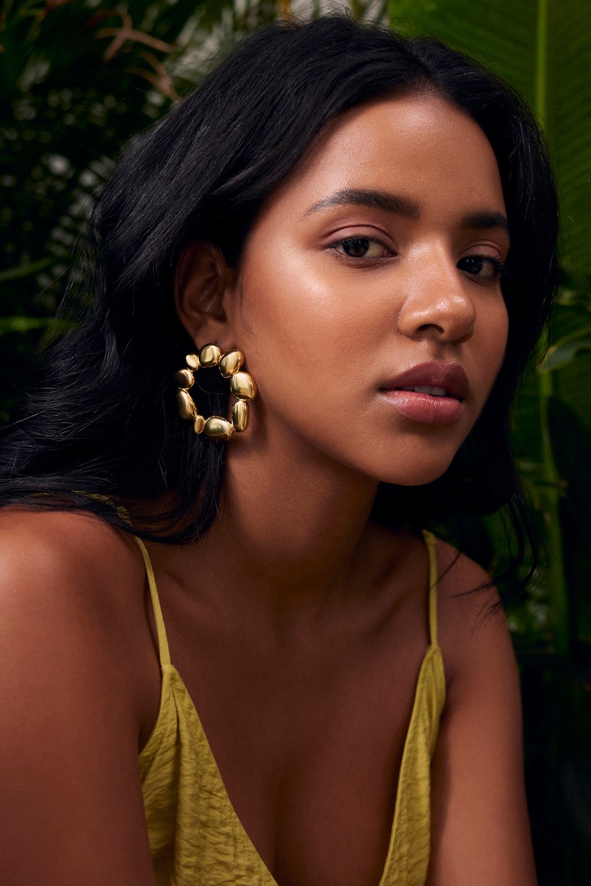 Micro Gold Plated Halo Stud Earrings