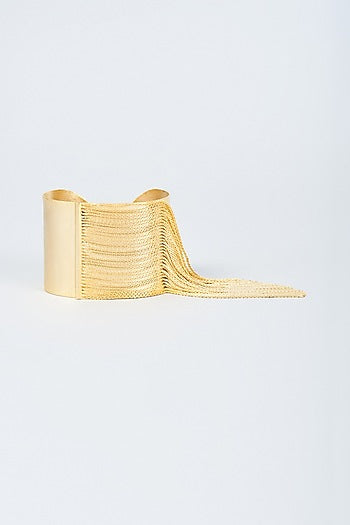 Gold Finish Enameled Bracelet