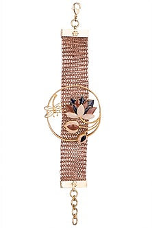 Gold Finish Enamel Bracelet