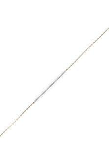 Gold Plated Lab-Grown Diamond Bangle In Sterling Silver