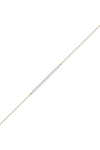 Gold Plated Lab-Grown Diamond Bangle In Sterling Silver