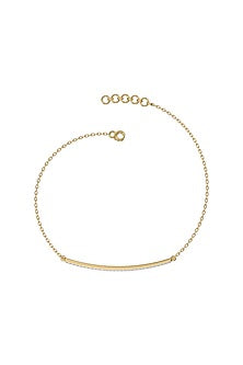 Gold Plated Lab-Grown Diamond Bangle In Sterling Silver