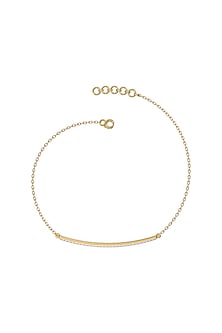 Gold Plated Lab-Grown Diamond Bangle In Sterling Silver
