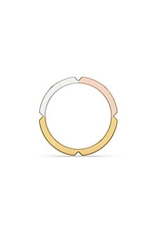 Gold Plated Lab-Grown Diamond Ring In Sterling Silver