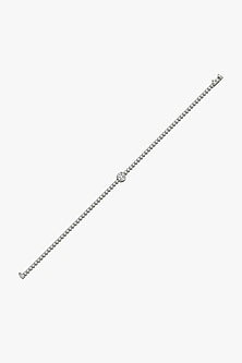 Silver Finish Solitaire Diamond Bracelet
