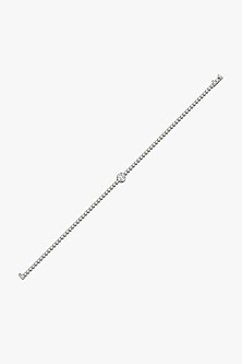 Silver Finish Solitaire Diamond Bracelet