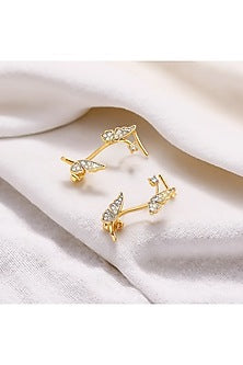 Gold Plated Diamond Butterfly Ear cuffs