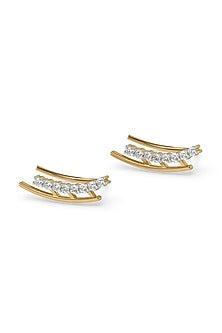 Gold Plated Diamond Ear Cuffs
