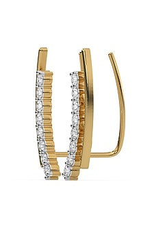 Gold Plated Diamond Ear Cuffs