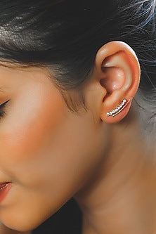 Gold Plated Diamond Ear Cuffs