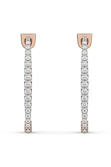 Gold Plated Lab-Grown Diamond Huggie Earrings