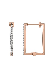 Gold Plated Lab-Grown Diamond Huggie Earrings