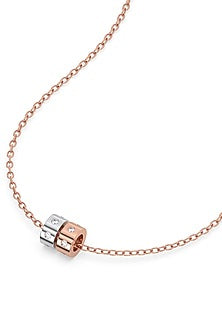 Rose Gold Plated Diamond Pendant Necklace