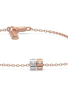 Rose Gold Plated Diamond Pendant Necklace