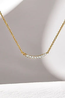 Gold Plated Lab-Grown Diamond Necklace