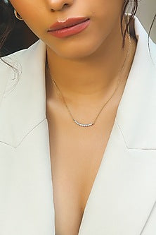 Gold Plated Lab-Grown Diamond Necklace