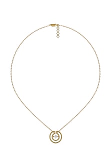 Gold Plated Solitaire Diamond Necklace