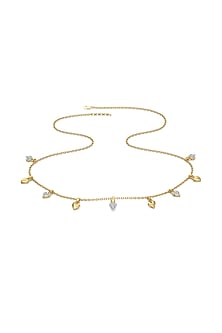 Gold Plated Diamond Heart Charm Necklace